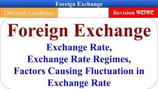 Concept of Foreign Exchange, Factors affecting exchange rate, Currency banking and Exchange bcom