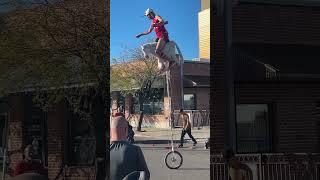 The Unicycling Unicorn at the Tucson AZ Street Fair! @UnicyclingUnicornDoc