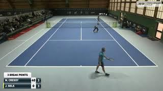 Maxime Cressy (USA) vs Jelle Sels (NED) 1 Round Forli 3 challenger