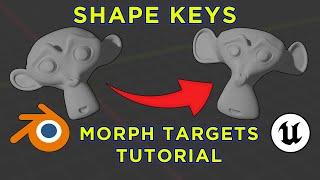 BLENDER to UNREAL Shape Keys and Morph Targets (UE4/UE5 tutorial)