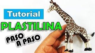 COMO HACER UNA JIRAFA DE PLASTILINA PASO A PASO   POLYMER CLAY - MI MUNDO DE PLASTILINA