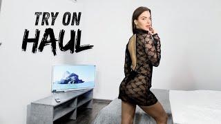 4K No Bra Transparent Dress Try-On Haul with Vixy | Dry vs Wet Challenge!