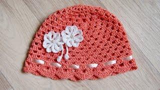 Панамка крючком для начинающих "Арина". Легко и быстро  Panama crochetCrochet summer hat Урок 141