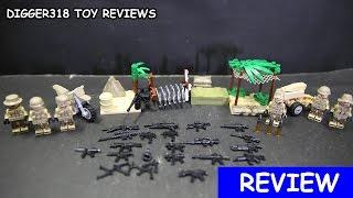 Lego Army Falcon Commandos Doll Bootleg D167 Modern Warfare Desert Toy Review