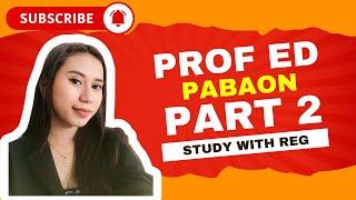 Professional Education Pabaon Part 2 September 2024 LET