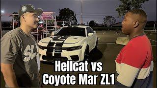 Coyote Mar ZL1 vs Hellcat In Mexico #hellcat #chevy #mopar