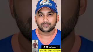 Mahela Jayawarden (old and young) Mumbai Indians team player head coach #shorts