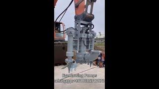 Everflowing excavator mounted sand pump installation and commissioning