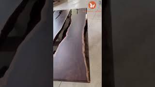 African Blackwood-Just finished epoxy table 48''W 96''L