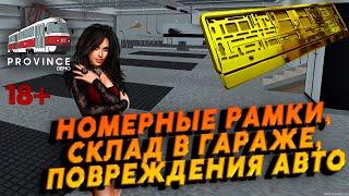 MTA Province НОМЕРНЫЕ РАМКИ, СКЛАД В ГАРАЖЕ, ПОВРЕЖДЕНИЯ АВТО #2