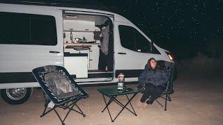 STEALTH CAMPING: Van Life | Surviving Below FREEZING Temperatures