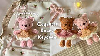 Coquette Bears Keychain | A Step-by-Step Crochet Tutorial