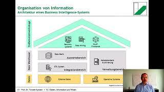 Grundlagen der Wirtschaftsinformatik 3.4: Daten, Informationen und Wissen - Data Warehouse