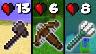 Top 5 Weapons In Minecraft... - (Swords, Tridents, Crossbows, etc.)