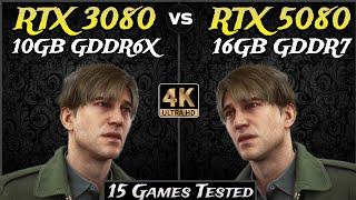 RTX 3080 vs RTX 5080 - Test In 15 Games - How Big Difference ?