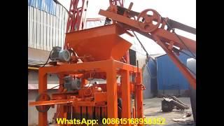 QT4 24 concrete build wall solid block making machine,cement pavement brick machine