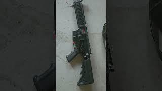 M4 that started me into airsoft. upgraded inner barrel and bucking.