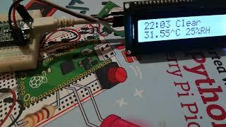 RPi Pico W Weather Station Clock using MicroPhython