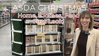 NEW IN ASDA CHRISTMAS Shop with me Christmas Home, Clothes and Food 2024  Haul & Clothes Try On