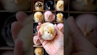 Adorable colorful chicks #adorable #birds