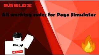 ALL 3  CODES IN POGO SIMULATOR | Roblox 2019