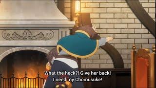 Megumin and Kazuma fight over Chomusuke