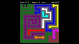 Flow Free 11x11 Level 29 walkthrough Purple Pack iPad