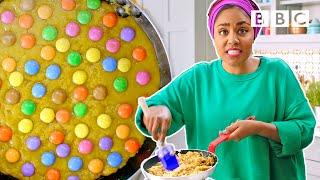 The GIANT chocolate chip cookie | Nadiya's Time to Eat - BBC