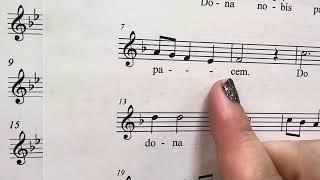 Dona Nobis Tutorial, Alto Key