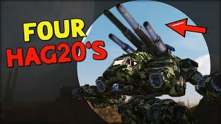 This is what FOUR 'HAG20's' can DO! - Mechwarrior Online