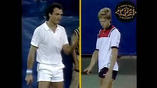 US Open 1985 First Round Stefan Edberg Vs José Luis Clerc