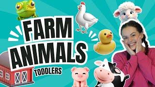 Old MacDonald Had A Farm | Speech Learning Video For Toddlers | Learn Farm Animals | Baby Learning