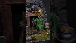 Leprechaun in the old mine #lucknow #miniature #painting