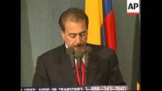 USA: WASHINGTON: COLOMBIAN PRESIDENT PASTRANA SPEECH