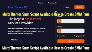 Multi Themes Smm Script Available How to Create SMM Panel Website with SMM  PHP Script 2023