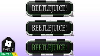 LIMITED UGC: How to get the Beetlejuice Beetlejuice 'Say it!' Speech Bubbles in Escape the Afterlife