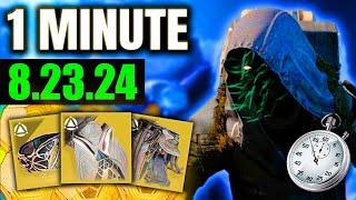 EXOTIC CLASS ARMOR AT XUR!  Go Now!!  (Xur in 1 Minute 8/23/24)