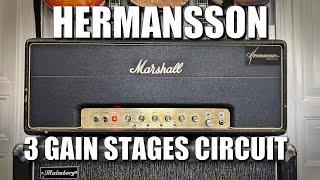 Hermansson 3 gain stages circuit in a Marshall 1987