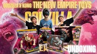 UNBOXING The New Empire GODZILLA RC ATOMIC BEAM, SCAR, SHIMO & KONG toys!