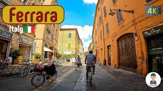 Ferrara, Italy  - Summer 2022 - Virtual Walking Tour City 4K 60FPS ASMR