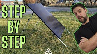 Solar Panel Leg Mount Assembly Guide