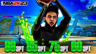 BEST JUMPSHOTS for EVERY THREE POINT RATING + HEIGHT in NBA 2K23! BEST SHOOTING BADGES TIPS & MORE!