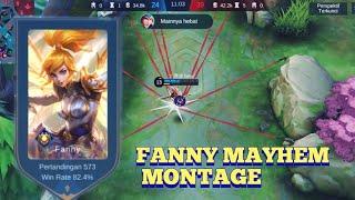 THE MOST AGGRESIVE FANNY MONTAGE IN MAYHEM | SATISFYNG FREESTYLE KILL | MLBB