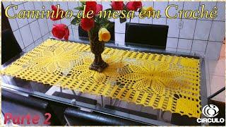  Daisy Table Path in Crochet 2/2. Tutorial By Vanessa Marcondes.