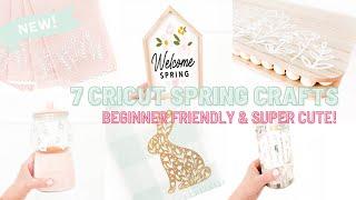 7 Cricut Spring Crafts To Inspire Your Spring Crafting! | Beginner Friendly Spring Cricut Crafts