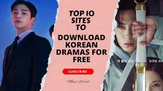 Top 10 websites to download Korean Dramas|| You download for free