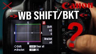 Canon WB SHIFT/BKT or White Balance Shift / Bracketing | EOS Rebel T7 - DSLR Photography