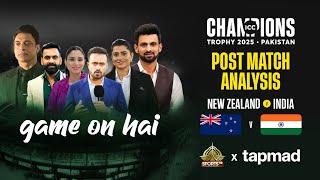 Game On Hai | Post Match Show- India vs New Zealand | tapmad