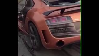 Audi R8 GT авария на скорости 320 км/ч (Китай)