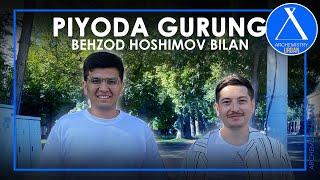 Piyoda Gurung Behzod Hoshimov bilan. Anhor kanali bo'ylab